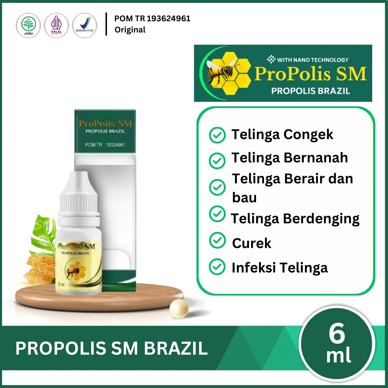 Congek Tetes Telinga Congek Curek Bernanah Gatal Berair dan Bau - Propolis SM ...