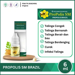 Tetes Telinga Congek Curek Bernanah Gatal Berair dan Bau - Propolis SM Ear Cairan Kotoran