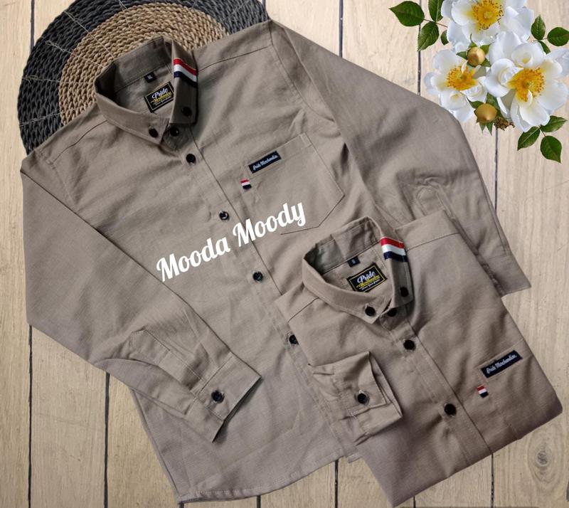 Product Introduction of Mooda Moody - Kemeja Anak Lengan Panjang Warna Coklat Muda Kemeja Anak Warna Coklat Fashion 19