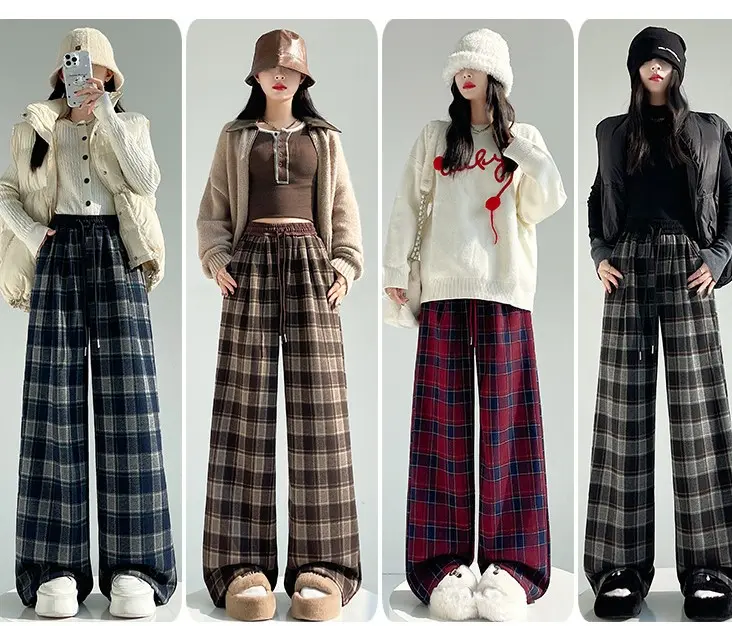 [Hàng Cao Cấp] Quần Ống Suông Nữ Chất Umi Dạ Phối Cạp Women cozy  quần
