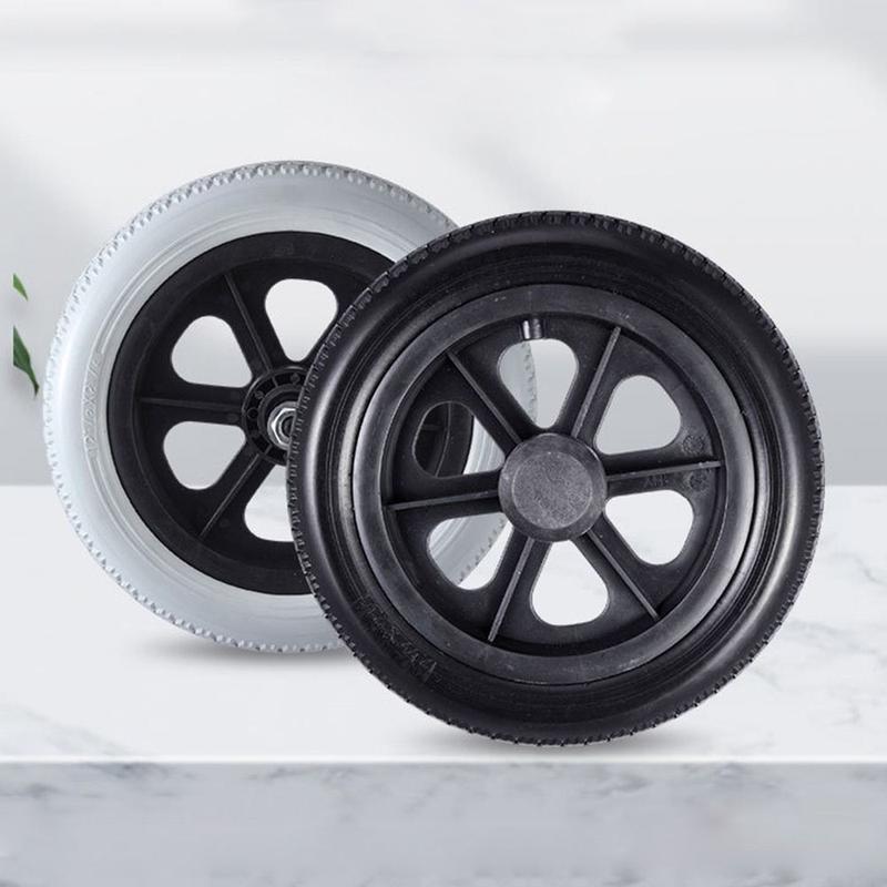 Flexible 12Inch Shopping Cart Wheels Wear-resistant Anti Slip Travelling Trolley Caster Replacement Wheelchair Rear-wheel Castor Wheelchair Accessories 5