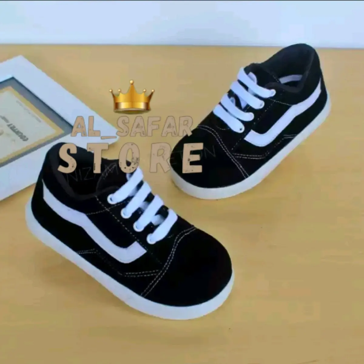 Al Safar Sepatu Anak Snakers List Putih/Sepatu Anak Laki Laki Usia 1 Sampai 3Tahun