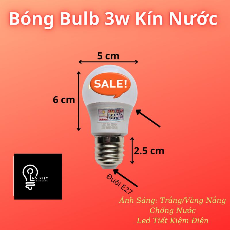 Bóng Đèn Đổi Màu Tự Động 1w/3w Trang Trí Ngoài Trời. bóng  đèn 5