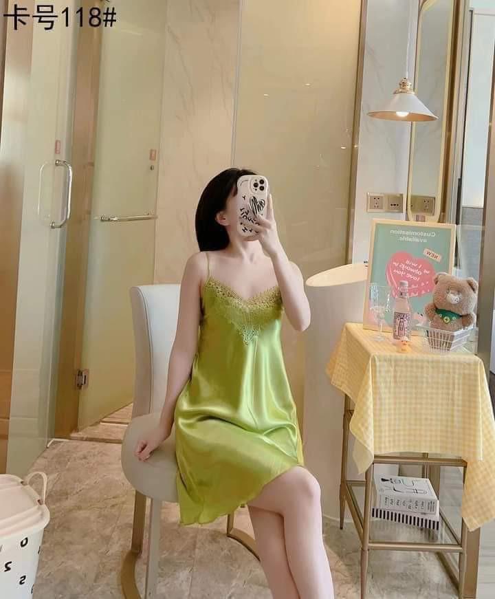 Product Introduction of Silk Dress Sleepwear for Women Medium Size Adjustable Strap Lingerie Comfortable Womenswear 23