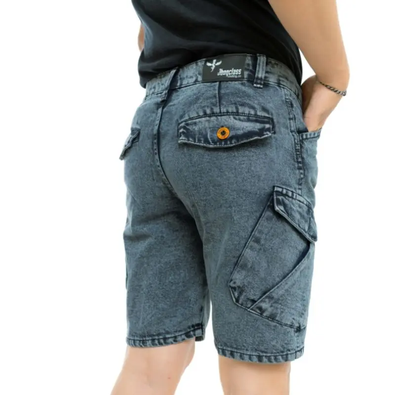 celana jeans pendek Tactikal premium full accesoris yang lagi hits kekinian Pria Dewasa Santai 5