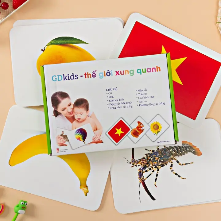 Flashcard Glenn Doman Thế Giới Xung Quanh - Bộ Thẻ Học Thông Minh Cho Bé 100 Thẻ TN0005 (Có hỗ trợ giáo trình học) ) 0