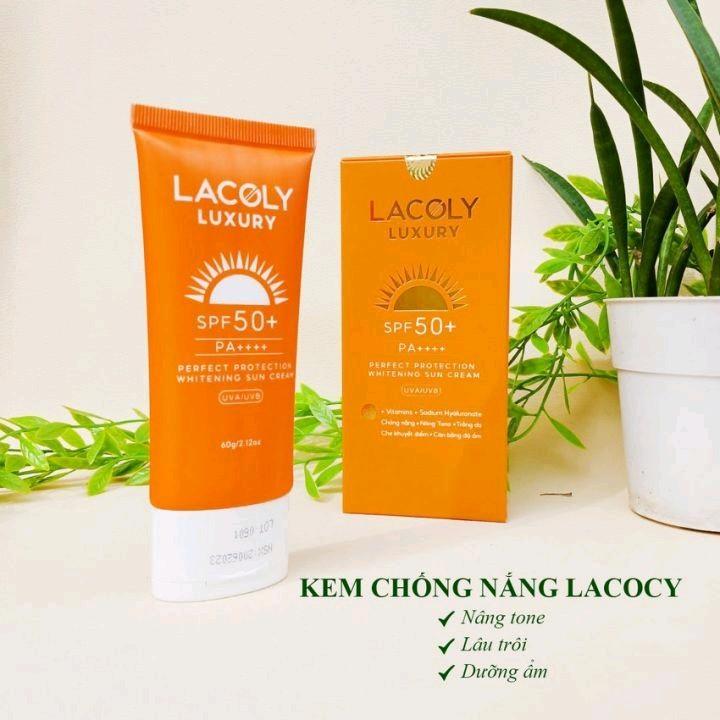 KEM CHỐNG NẮNG DƯỠNG TRẮNG LÂU TRÔI DUNG TÍCH LỚN GIÁ HẠT DẺ LACOLY 60ml Sun Cream