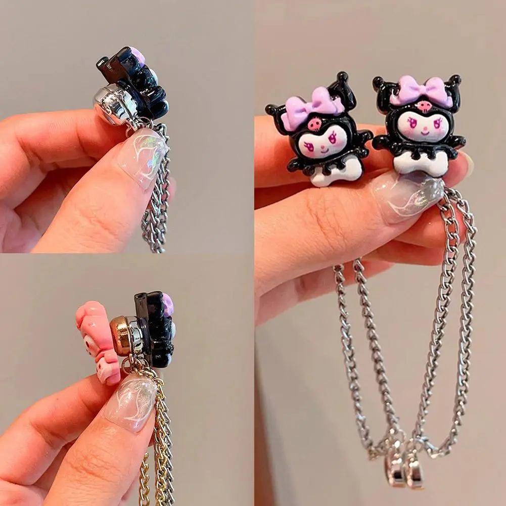 Multi-Function Magnetic Clothing Clip With Chain Metal Buttons Clip Clothes Scarf Trouser Legs Cuff Fixing Magnet Pin