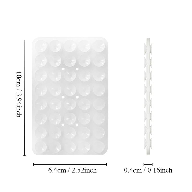 Double Sided Suction Cup Phone Mount, Silicone Suction Phone Case Adhesive Mount for iPhone Android, Phone Suction Grip for Selfies and Hands-Free Video 6