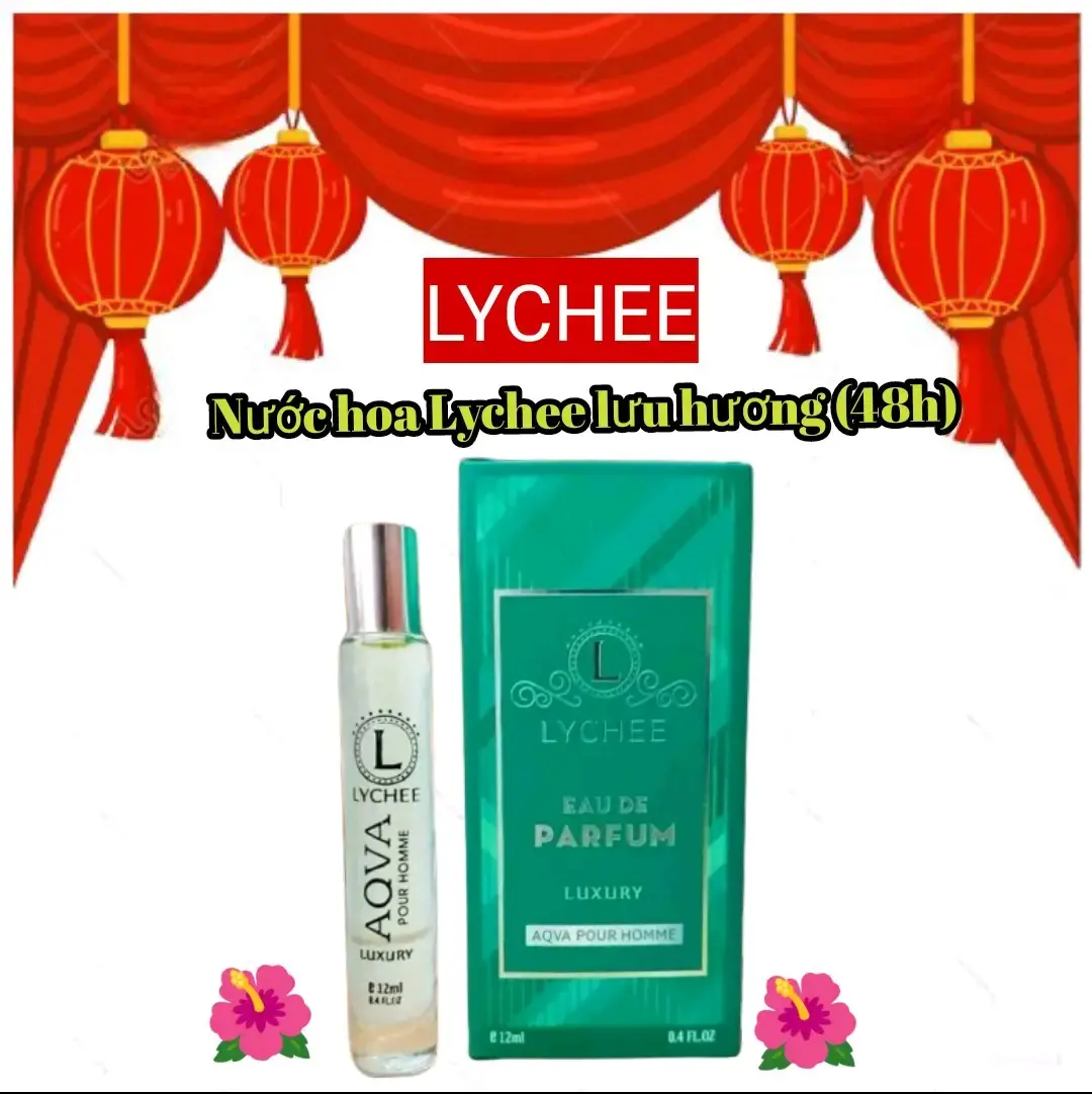 Nước hoa Lychee:dạng lăn ,mùi hương của đại  dương ,thanh mát dành cho nữ Mỹ Phẩm Cosmetic Perfume  Xịt Thơm Women nuo choa nước  hoa baby powder babytree