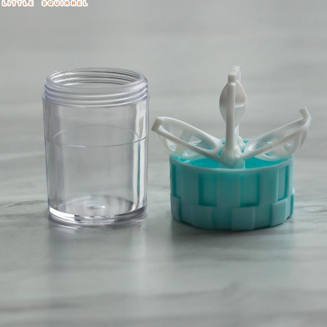 คอนแทคเลนส์ Mini Cute เครื่องล้างเลนส์ สะดวกในการพกพา ลดการคราบทำความส อาดได้ อุปกรณ์เสริมดูแลคอนแทค