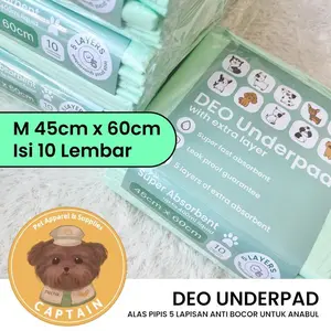 [YWZ] UNDERPAD 5 LAYER ALAS PIPIS ANJING PERLAK HEWAN PELIHARAAN ANTI BOCOR DOG PEE PAD DISPOSABLE PET TOILET