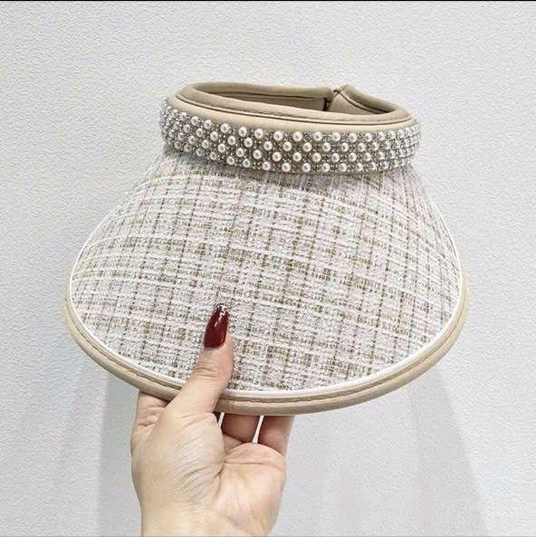 Mũ rộng vành nửa đầu thời trang chống nắng chống UV cho nữ - Women Hoa 4