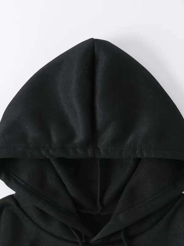 【Plus Size】 Letter & Geometric Print Hoodie, Casual It's Not Okay To Not Be Okay Print Hooded Sweatshirt for Fall & Winter, Women's Clothing for Daily Wear 5
