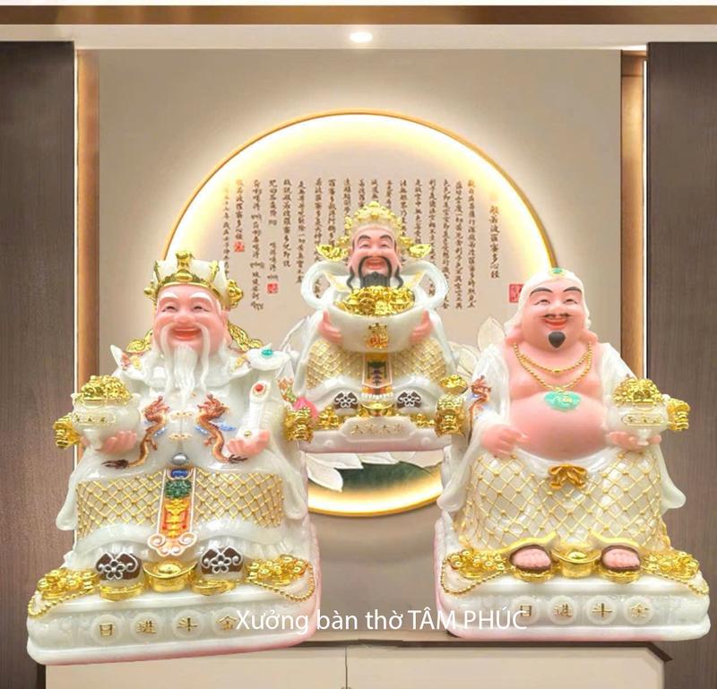 [MỚI NHẤT_BỘ HOÀNG KIM] Bộ tượng thần tài ông địa thần tiền đá việt loại 1 đẩy đủ màu sắc cho các mệnh, tượng cao cấp vừa bàn 48cm 56cm 60cm có bán lẻ, Decor Decor Phòng Trang Trí Nhà Phòng Khách