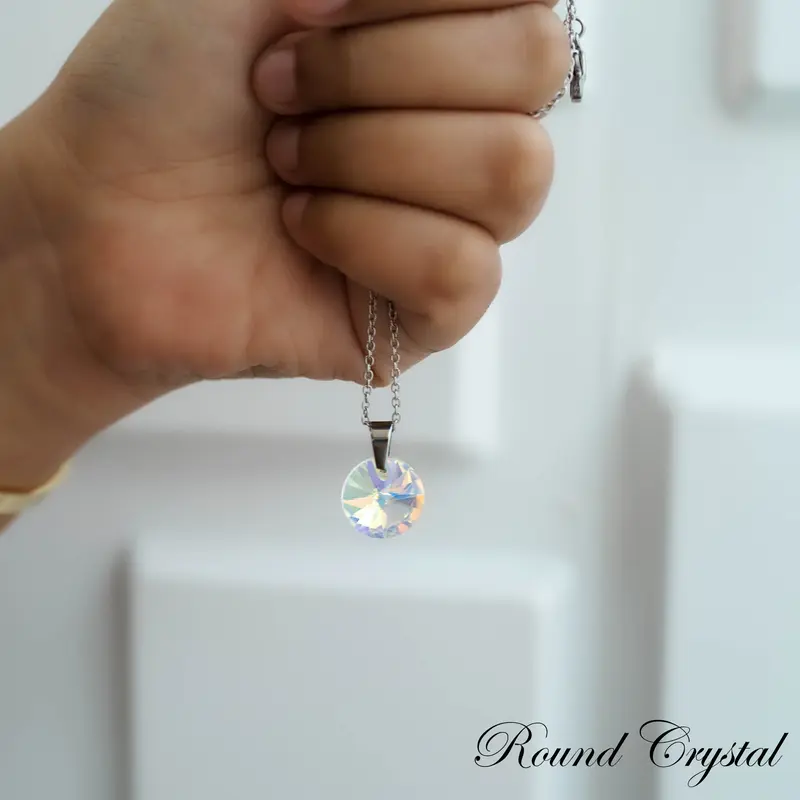 Kalung Rainbow Crystalle Pelangi Rantai Stainless Mirai Jewelry 4