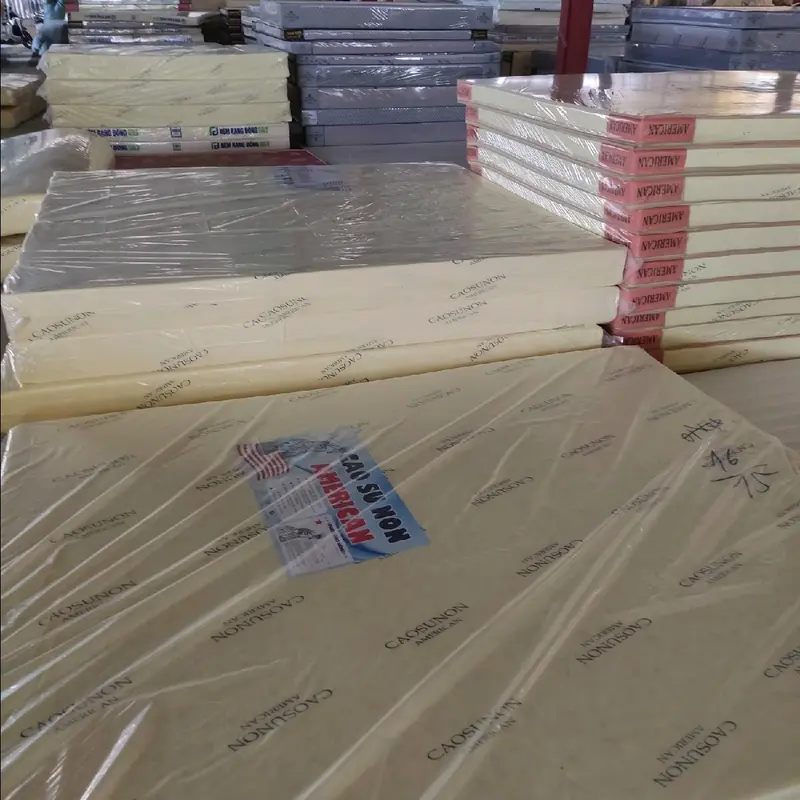 Nệm  1m, 1m2, 1m4, 1m6, 1m8, 2m, 2m2 Dày 5cm cao su non american  êm ái (đủ kích thước) nệm 4