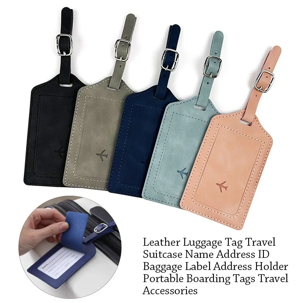 Thẻ Hành Lý Bằng Da, Thời Trang, Cầm Tay Thông Dụng, Thích Hợp Đi Du Lịch, Có Túi Giấy Chữ Ký Và Nhãn, Phụ Kiện Hành Lý, Dành Cho Nam Và Nữ