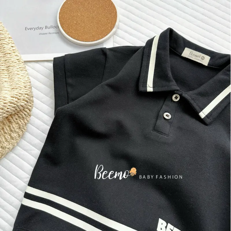 BEEMO A034 Áo Polo Bé Trai Chất Liệu Cotton Mềm Mịn, Thấm Hút Mồ Hôi, Co Giãn 4 Chiều - GINBIN KIDS 7
