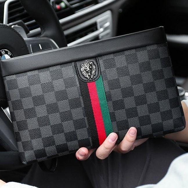 [90% Positive Feedback Rate] Men's Clutch 2022 New Clutch Men's Trendy Men's Bag Bags Business Hand Bag Big Brand Briefcase Men's Large Capacity 6
