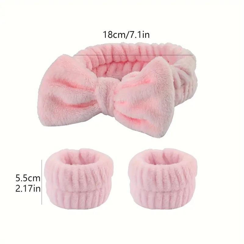 Dry & Wet Use Makeup Sponge & Powder Puff Set, 14/15pcs Bow Design Headband & Wristband & Makeup Sponges & Powder Puffs, Multi-functional Makeup Tools for Women & Girls, Valentine's Day Gift, Makeup 2