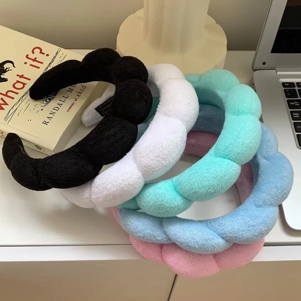 Town Shell - Shellie Korean Fluffy Head Band / Bando Korea Bulat / Bandana Simple Polos