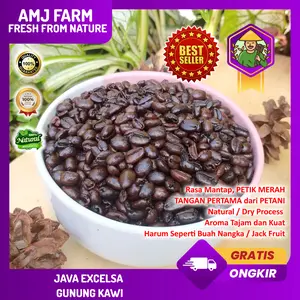1 Kg Kopi Excelsa Liberica / Arsisa / Arisa / Nangka Gunung Kawi Sangrai / Roasted Bean AMJ FARM