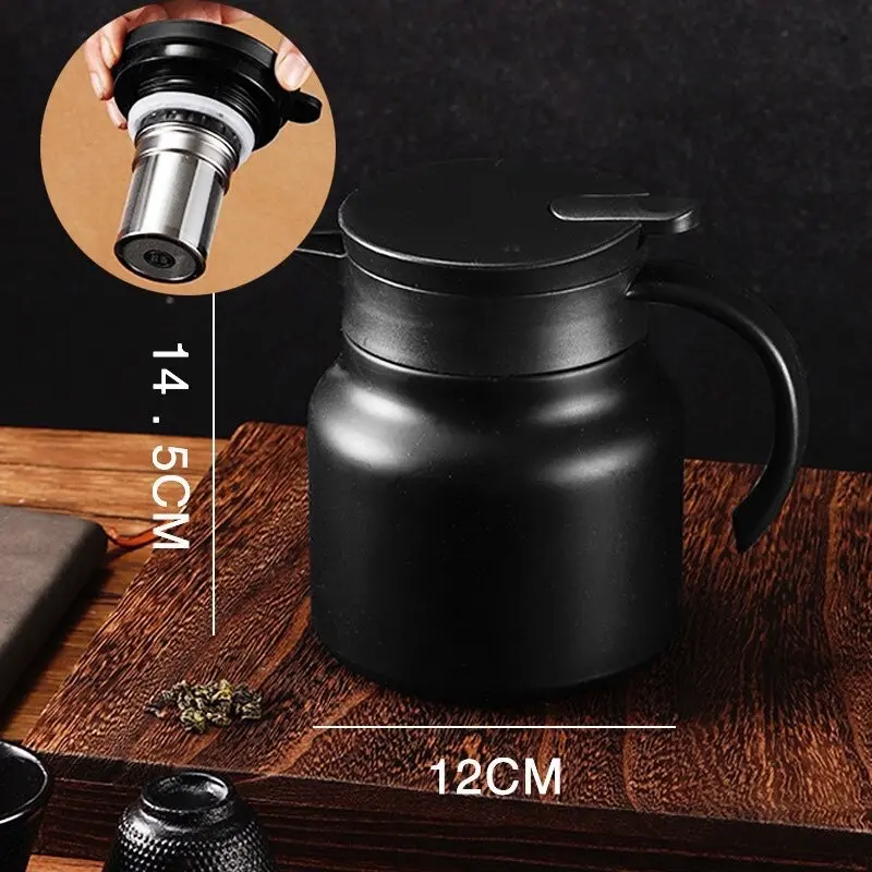 Ấm pha trà giữ nhiệt inox dung tích 1000L có lưới lọc, bình pha trà giữ nhiệt cao cấp giữ nhiêt cao cấp 1