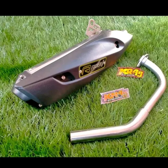 KNALPOT STANDAR RACING ROB 1 UNTUK MOTOR BEAT SCOOPY VARIO DAN SEMUA JENIS MOTOR MATIC Motor
