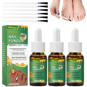 Bee Venom Nail Fungus Treatment, 3 Counts/set Nail Strengthening Serum, Nail Care Product for Men and Women