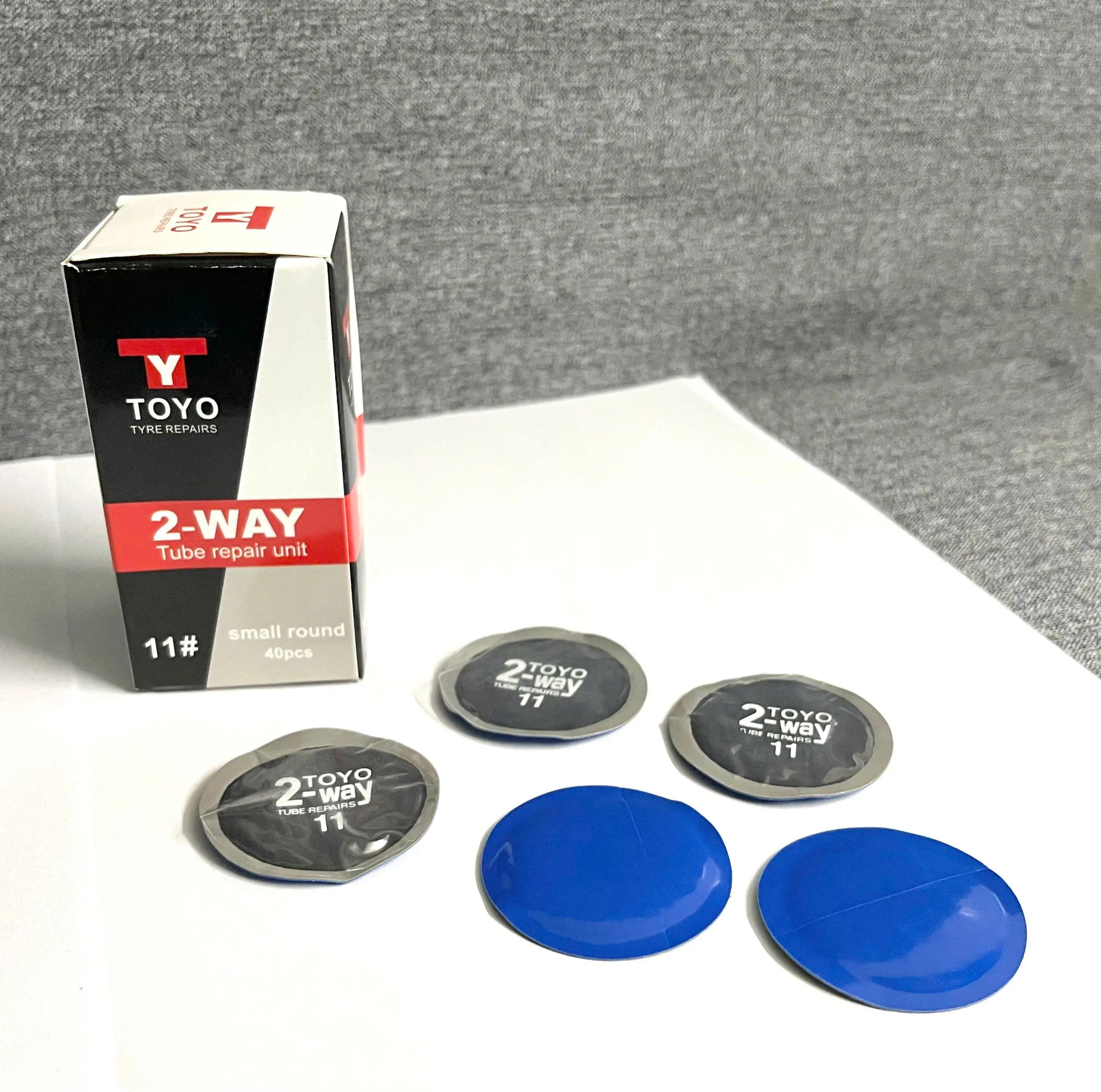 Hộp 40 miếng vá săm lốp xe máy, ô tô TOYO 2way 11# (Tròn, 45mm) - Sản phẩm chính hãng
