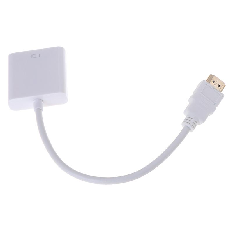 Product Introduction of 1Pcs HDMI to VGA converter adapter HD 1080P White 17