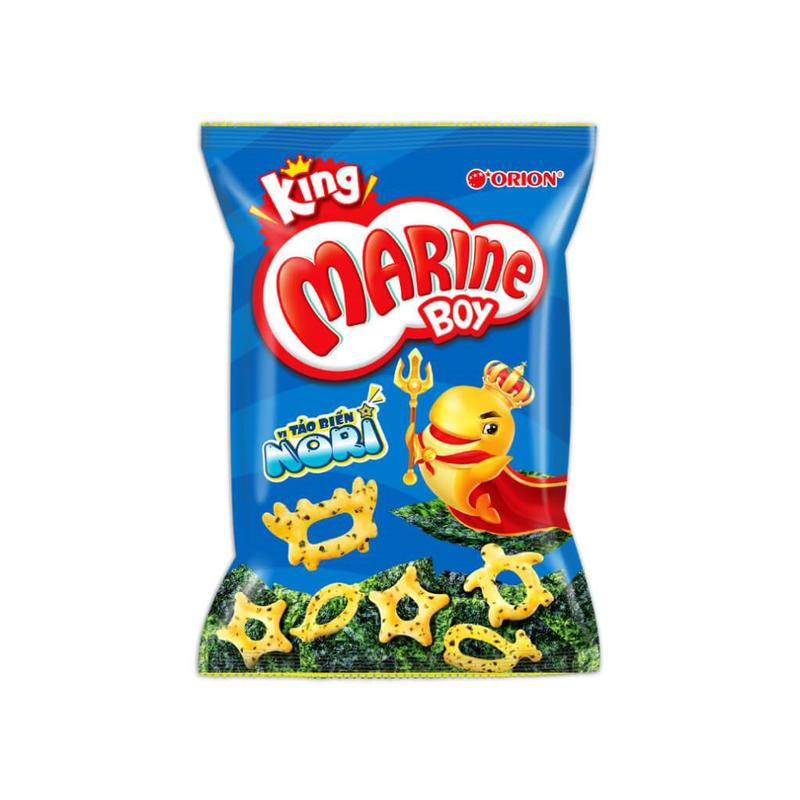  Combo 10 gói Bánh cá   Bim bim Marine Boy vị tảo biển Nori 56g gói 