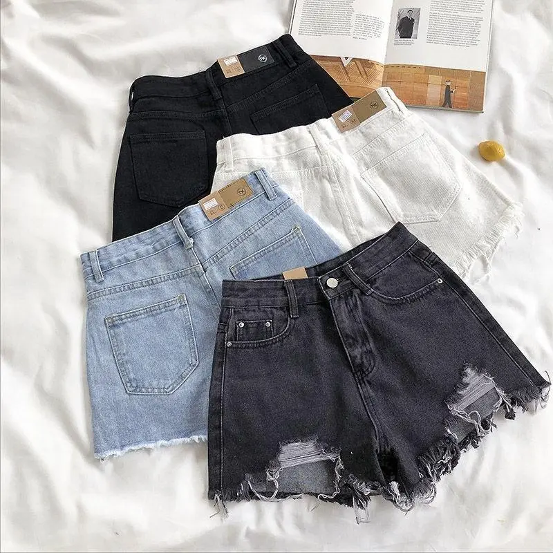 RIPPED JEANS CELANA PENDEK HW-P012