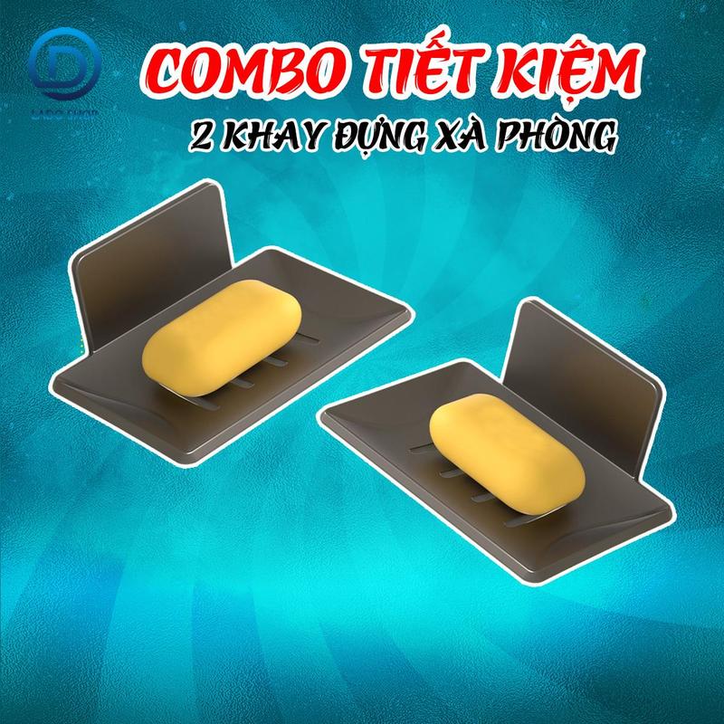 Combo 2 khay đựng xà phòng xà bông cụ SQ-1935 Nhôm ANod không rỉ