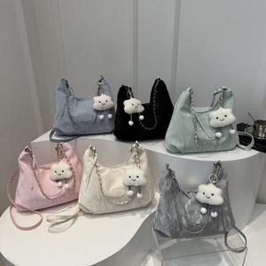 YQY Simple Leisure Large Capacity Tote Bag with Zipper Closure Shoulder Bag sling bag for woman 7121