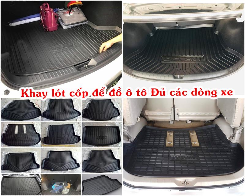 Tấm lót cốp ô tô nhựa dẻo dễ vệ sinh, Lót cốp ô tô phù hợp với các dòng xe Toyota, Hyndai, KIA, Honda, Mazda, Mitshubishi, Vinfast,  SUZUKI, MG, ALMERA...vv vf5 vf6