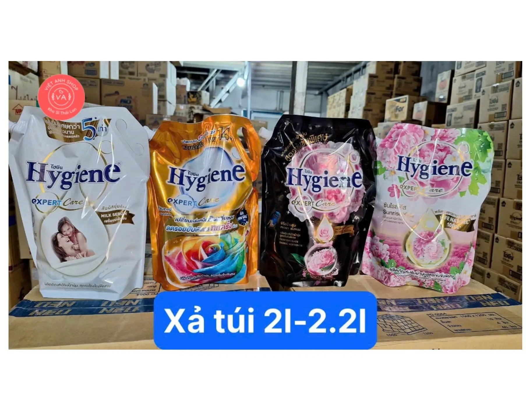 [TÚI TO] Nước xả vải Hygiene Thái Lan đậm đặc lưu hương lâu hơn túi 2000ml - 2200ml Làm Sạch Nhà bếp nước giặt