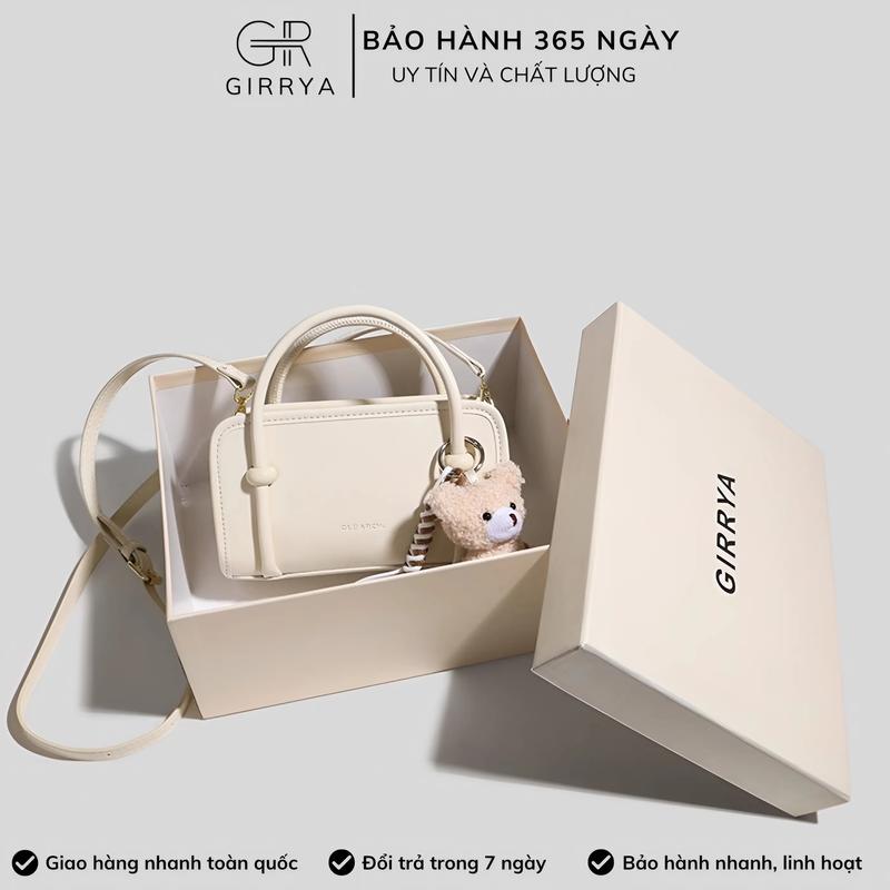 Túi đeo chéo nữ GIRRYA M65 - Túi xách nữ vuông nhỏ đa dạng kiểu đeo size 21cm tặng kèm móc khoá mẫu mới 2025