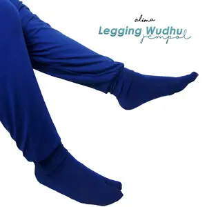 Legging Wudhu Celana Gamis Celamis Jempol Wanita Dewasa Bahan Spandek Hitam By Alima Indonesia
