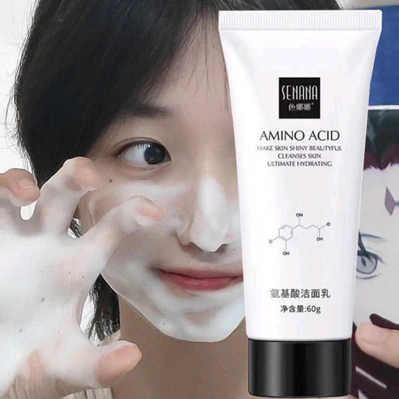Combo 3 túyp sữa rửa mặt SENANA Amino Acid sợi tơ, dung tích 60g,giúp làm sạch sâu da mặt 4