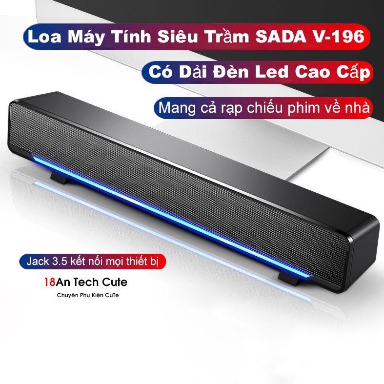 Loa Máy Tính V-196, Bass Êm, Âm Thanh Siêu Trầm 4D
