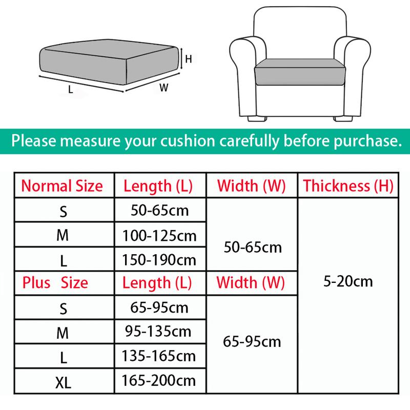 Product Introduction of [juhua] 1/2/3/4 Seater PU Leather Elastic Sofa Seat Cushion Covers for Living Room Waterproof Stretch Chair Seat Cover Couch Slipcover 29