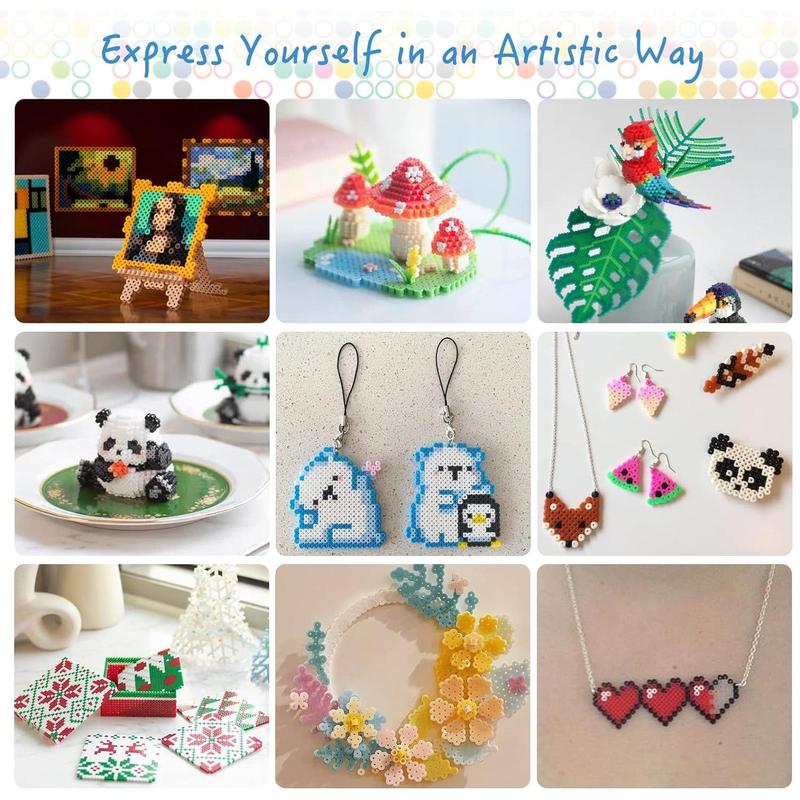Hạt Cầu Chì Mini, 12000 Hạt Melty Mini, 24 Màu, Hạt Sắt Mini, Tương Thích Với Hạt Perler Mini Và Hama Mini, Hạt Artkal Mini 2.6Mm 5