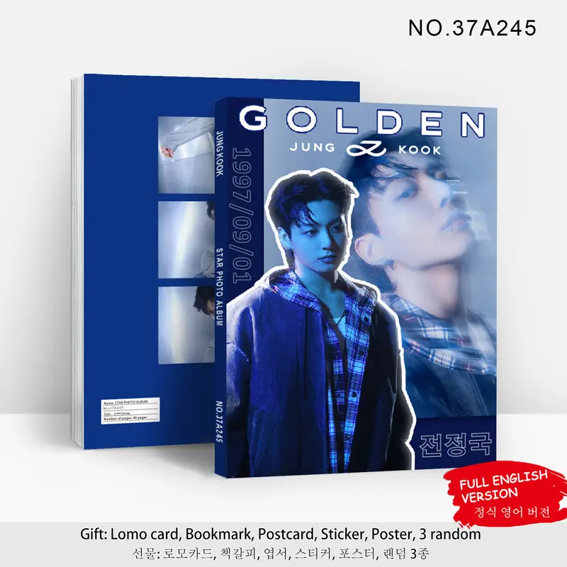Album Ảnh Nhập Khẩu JUNGKOOK, Ảnh JUNGKOOK, Ảnh Người Ngoài Hành Tinh SEVEN, Chân Dung Người Nổi Tiếng, Quà Tặng Cho Album Ảnh, Ảnh Tập JUNGKOOK 6