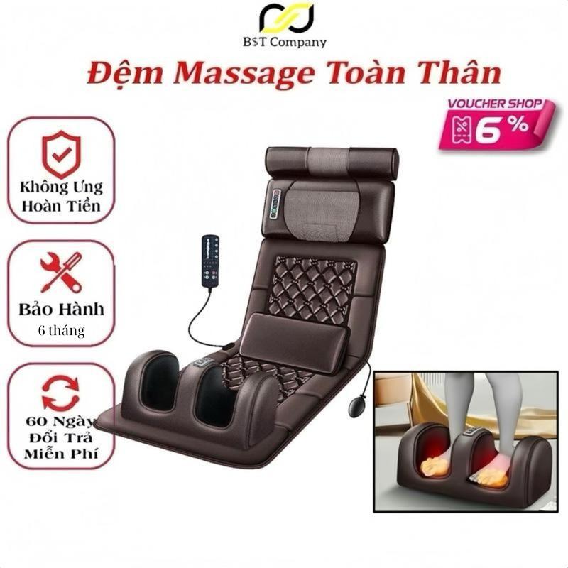 Đệm Massage Toàn Thân -Massage Lưng, Cổ, Vai, Gáy - kèm đệm matxa chân | Thảm Massage Toàn Thân Hồng Ngoại có nam châm từ tính, may massage, Máy Massage, máy mát xa bomidi, máy điện sinh học trị liệu, máy massage bàn tay, xung mini body massagers