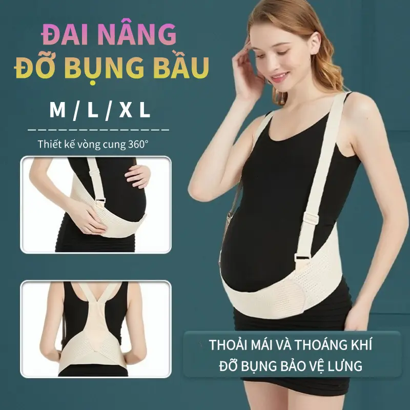 Đai Đỡ Bụng Bầu Thoải Mái Và Thoáng Khí Giảm Đau Lưng Đai Nâng Đỡ Bụng Bầu Giúp Mẹ Bầu Cảm Thấy Thoải Mái 0