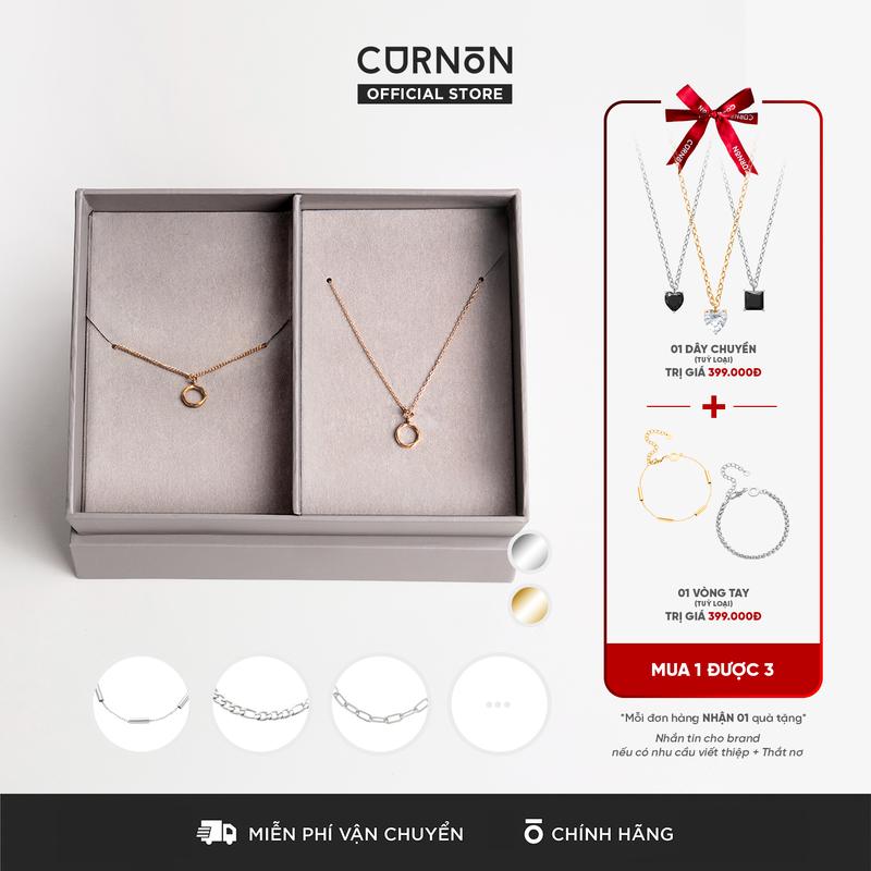 [MUA 1 TẶNG 3] Combo Vòng tay, Lắc tay - Dây chuyền, Vòng cổ Nữ Curnon Classics - Trang Sức Vòng Xích Phong Cách Tinh Tế, Điệu Đà Cá Tính - Chất Liệu Thép Không Gỉ, Thiết Kế Màu Bạc và Gold 18K Lấp Lánh - Tạo Điểm Nhấn Cho Nhiều Loại Trang Phục