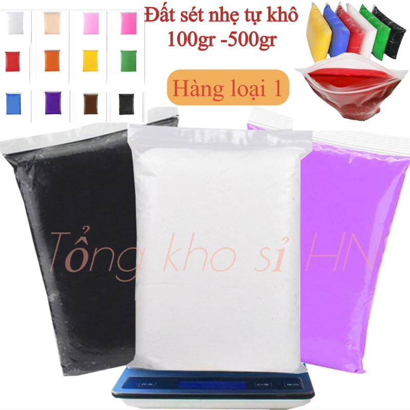  ĐẤT SÉT SIÊU NHẸ TỰ KHÔ 100GR HÀNG LOẠI 1 TO PHỒNG  ẢNH THẬT TỰ CHỤP  