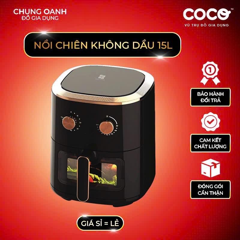 Nồi chiên không dầu 15L Misu louis, bảo hành chính hãng 12 tháng
